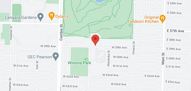 map of 315 W 59TH AVENUE